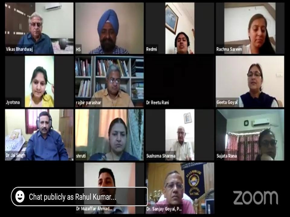 Online seminar on “William Shakespeare and 21st century reader with special reference to hamlet”