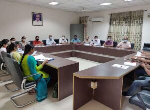 कॉलेज की आंतरिक गुणवत्ता प्रकोष्ठ (आई.क्यू.ए.सी.) एवं नैक प्रकोष्ठ की संयुक्त बैठक का आयोजन