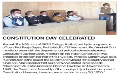 Constitution Day Celebrated