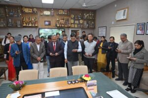 Ek Minute Ek Sath Gita recitation programme organized in R.K.S.D College, Kaithal