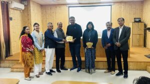 An extension lecture on Campus to Corporate program organized in R.K.S.D College